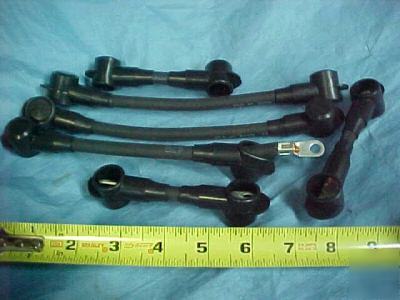 New #6 awg battery jumper wires with covers (10) 