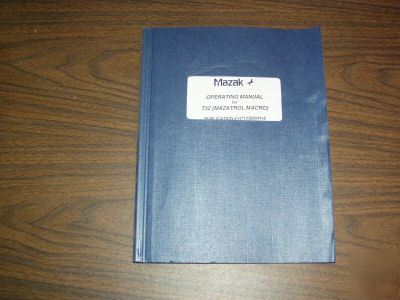 Mazak operating manual for T32 mazatrol macro 