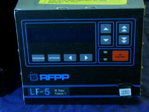 Rfpp advanced energy lf-5 & astec rf match network 500W