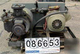 Used: nash liquid ring vacuum pump, model SC7, cast iro