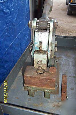 Wa whitney 10 ton deep throat hand punch press