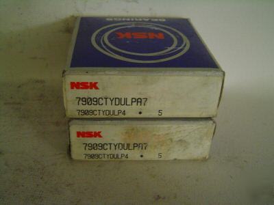 2 nsk bearings 7909CTYDULPA7