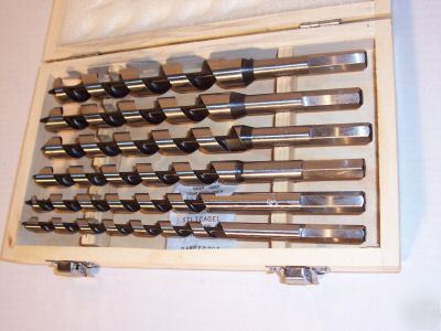  6PC auger drill bits set 9'' long wood working tools
