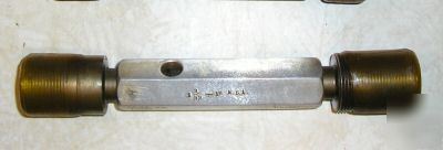 1 3/32-18 ns 1 thread plug gage go/not go 1.0937 dia