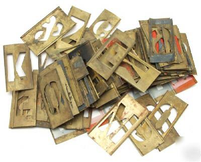 Brass locking stencils helvetica 3
