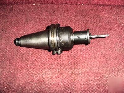 Cat 40 parlec holder w/stub length tap/tapping head