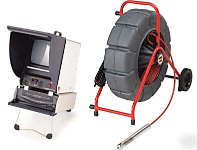 Ridgid 230V pal 200' seesnake, self level, color tv/vcr