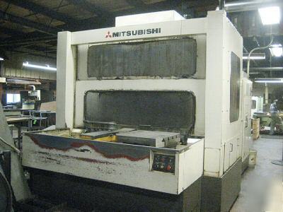 #9784 - mitsubishi m-H60C cnc horiz. machining center