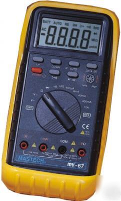 3 3/4 digits multimeter w/ full range proctection, 