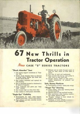 Case vintage tractor brochure collection