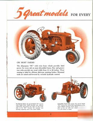 Case vintage tractor brochure collection