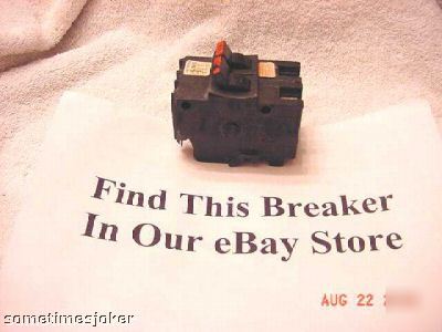 Fpe breaker 15 amp. 1 pole used type nc (slim)