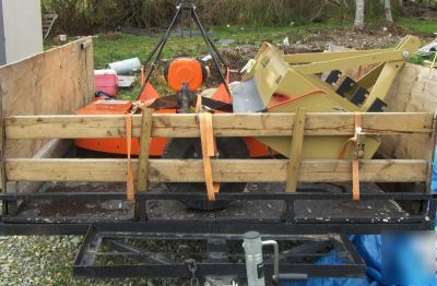 Land pride rotary cutter, box scraper, utility trailer