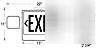 Lot of 6 red combo led exit & emergency signs lights 