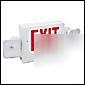 Lot of 6 red combo led exit & emergency signs lights 