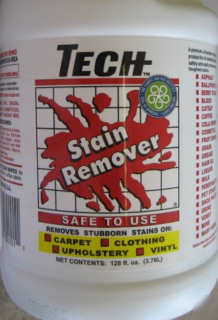 Tech stain remover 1 gallon bottle-tec 3001