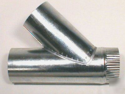 4X4X4 sheet metal wye for dust collectors