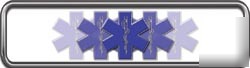 Firefighter helmet reflective marker FF67 star of life
