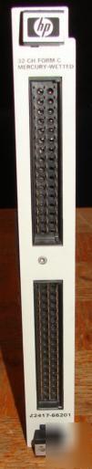 Hp Z2417A-66201 32 channel mercury-wetted form-c switch