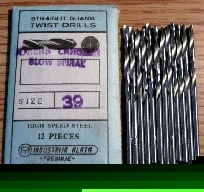 12PC jobber length #39 hss drill - yugoslavia