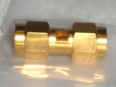 4 connex 132168 sma male to male m-m rf adaptor lot 