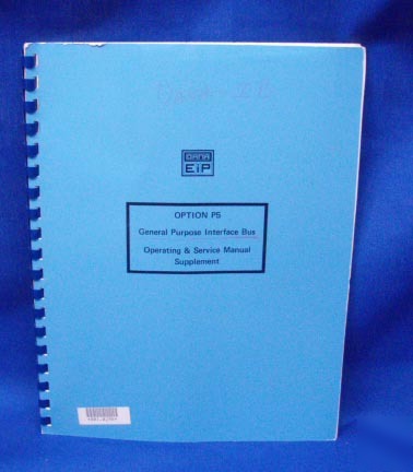 Eip option P5 gpib operating & service manual