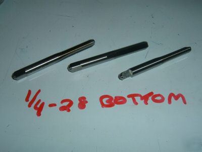New 3 1/4-18 vermont bottom taps hs 2 fl