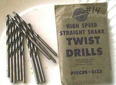 New usa made # 14 jobber length drill bits 12 pack