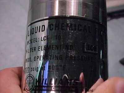 Williams liquid chemical filter CCF10 filter ELEMENT100