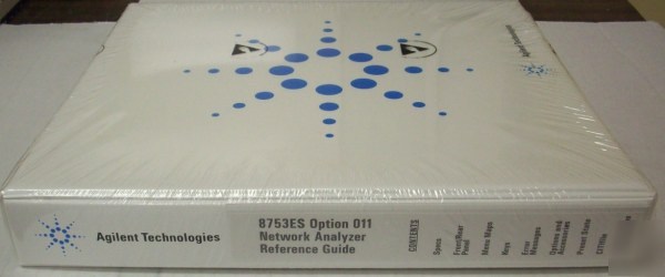 Hp 8753ES option 011 network analyzer reference guide