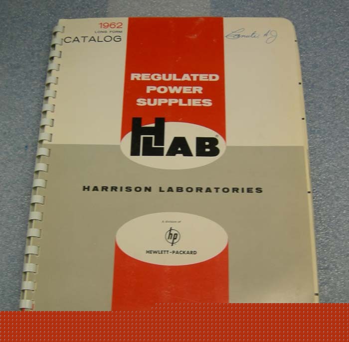 Hp / harrison laboratories power supplies catalog 1962
