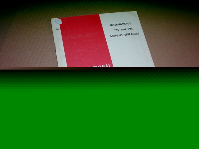 Ih 575 595 manure spreader operator manual