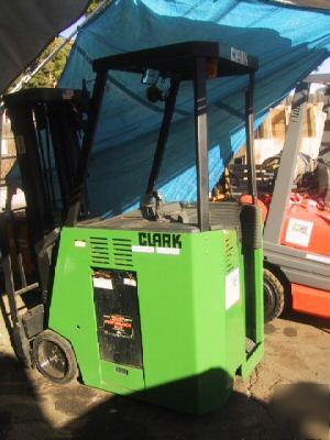 2275# clark stand-up forklift - good lift no 