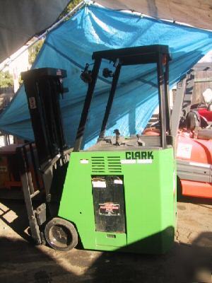 2275# clark stand-up forklift - good lift no 