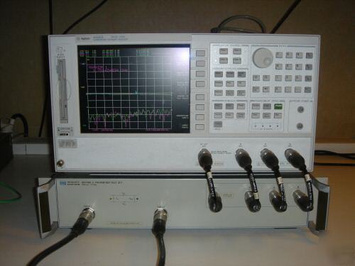 Agilent 8753ES 300KHZ-3 ghz network analyzer & 85046A