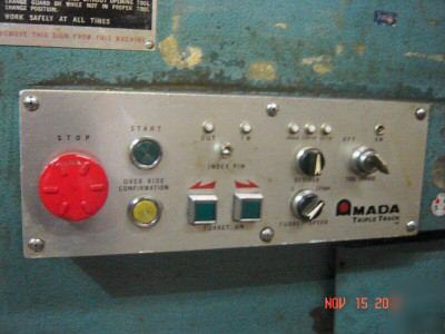 Amada vella ii turret punch model 30-50-50 