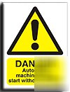 Auto.mach.no warn.sign-s.rigid-300X400MM(wa-008-rm)