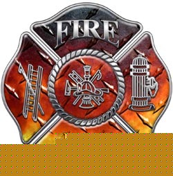 Firefighter decal reflective 4