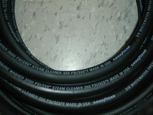 Goodyear 3/8 steam cleaner hose 50' length coupled mnpt
