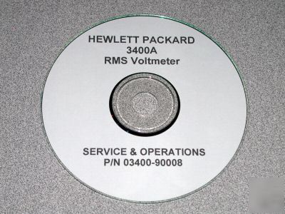 Hp 3400A operating & service manual
