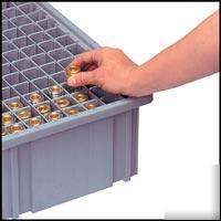 New quantum storage systems plastic grid dividers 6PK 