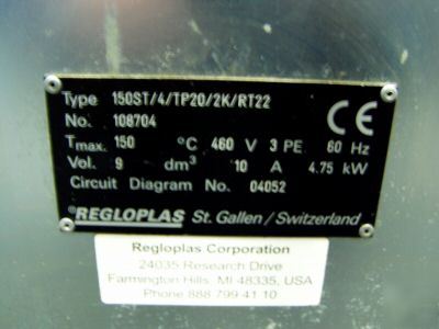 Regloplas thermolater hot oil media m/n: 150ST - tested