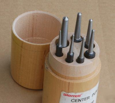 Starrett - set of seven centre punches in wooden case