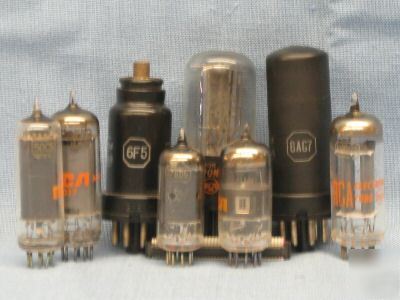 Rca tubes 5763 12AU6 12BH7A 50C5 6AG7 6F5 more