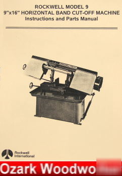 Rockwell/delta 9X16 horizontal band saw parts manual