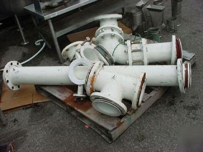 6 inch pipe - assorted - tfe lined -lot
