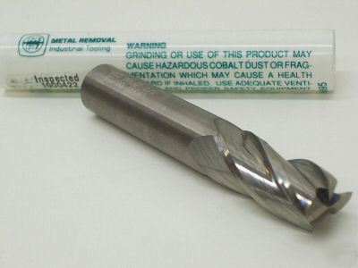 Carbide end mill 1/2 x 1/2 x 1 4FL metal removal M33920