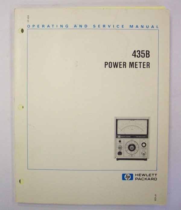 Hp / agilent 435B op/service manual - $5 shipping 
