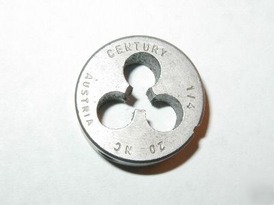 Century sae 1/4-20 nc round hex die
