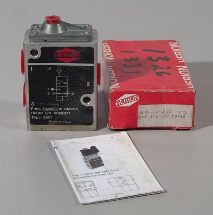 Herion valve 4022071 type 3501 